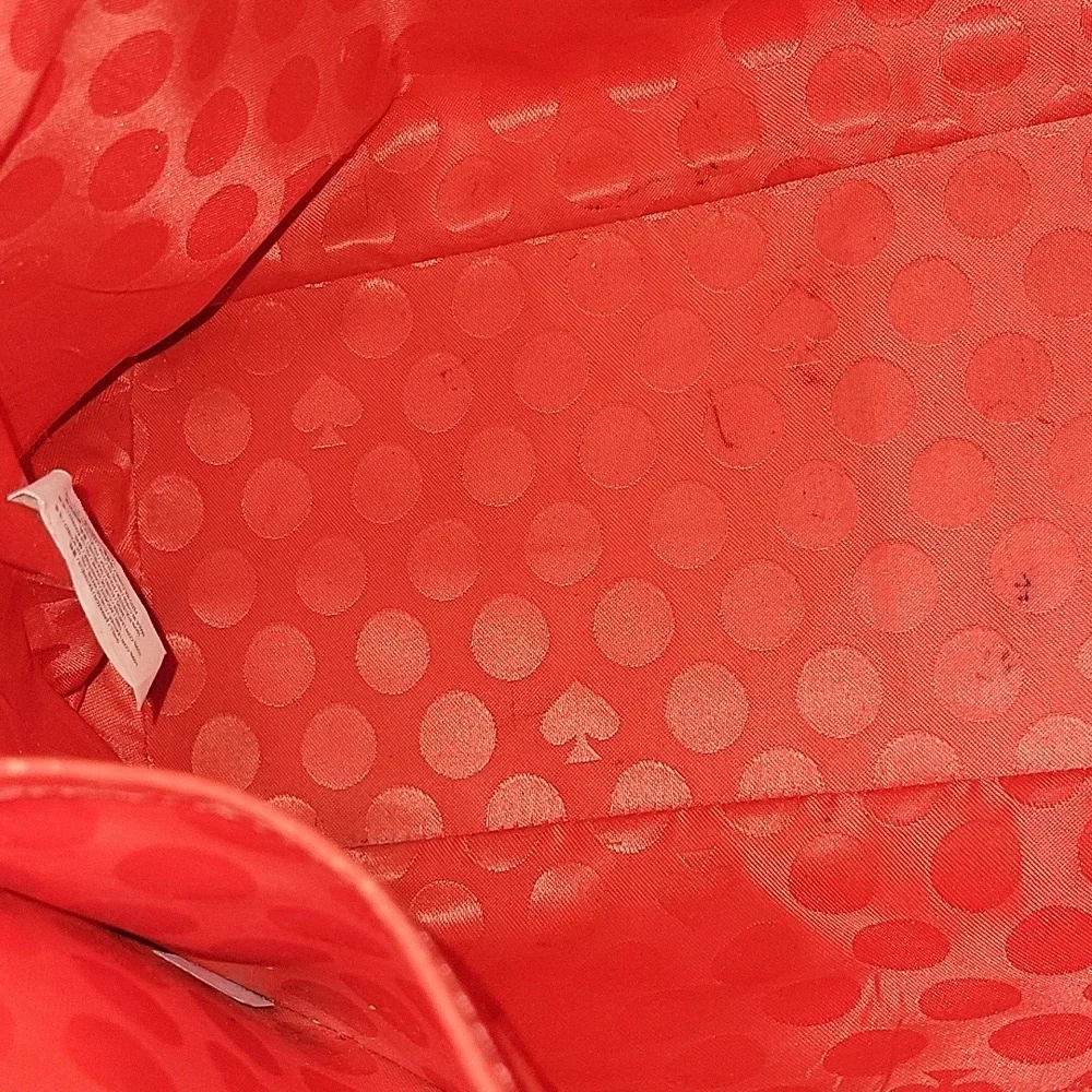 Kate Spade Pink and Orange Leather Satchel Crossbody Bag
